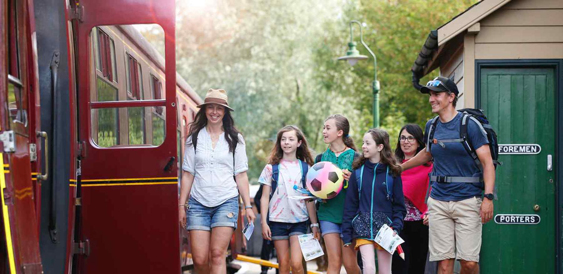 Family Pickering Platform North Yorkshire Moors Railway