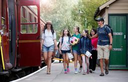 Family Pickering Platform North Yorkshire Moors Railway