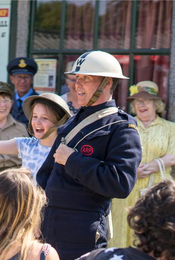 Living history event banner