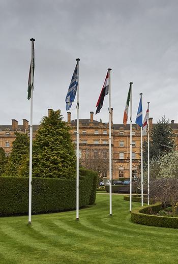 Royal York Hotel garden view w flags 1244827322