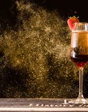 Sparkling champagne flute glitter york distillery VY